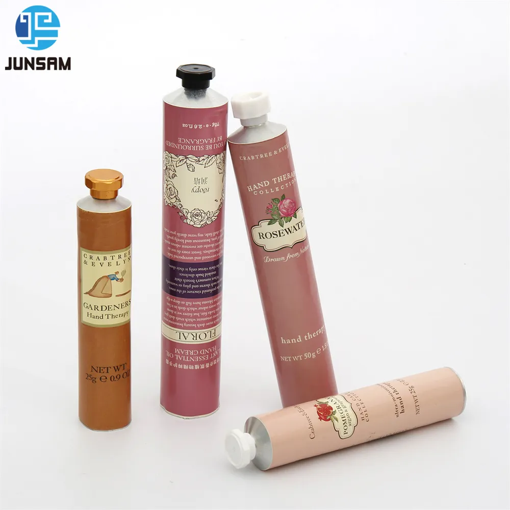 Tubes pliables en aluminium pour crème pour les mains