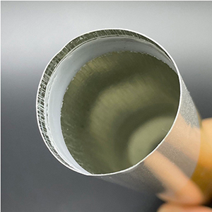 tubes en aluminium vernis intérieur transparent